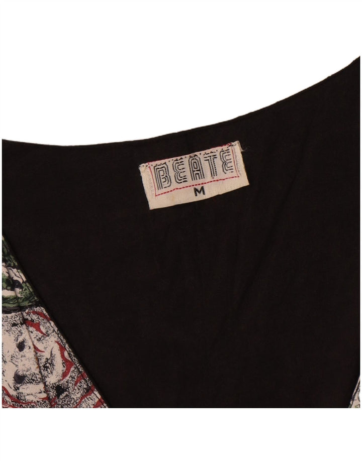 Vestă vintage pentru femei UK 14 Medium Multicolor Floral