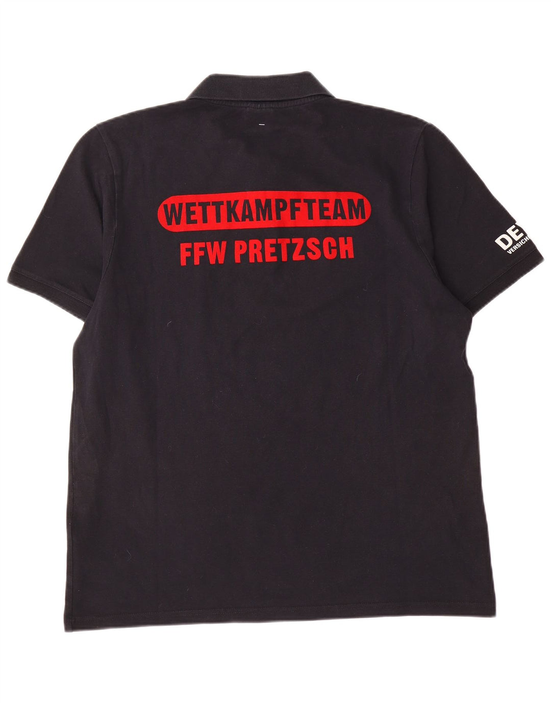 Tricou polo grafic Erima pentru bărbați XL, bumbac negru