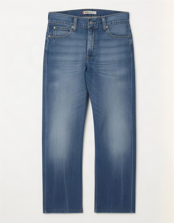 Blugi drepti pentru bărbați Levi's 506 Standard Fit W33 L29 Bumbac albastru