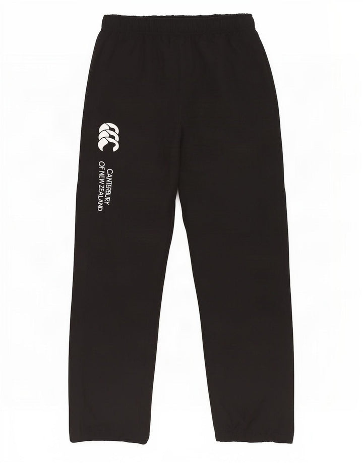 Pantaloni de trening grafic Canterbury pentru băieți 13-14 ani poliester negru