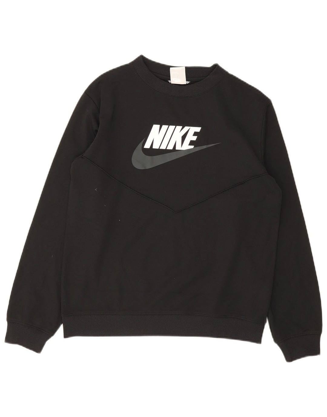 Pulover Nike pentru băieți grafic 13-14 ani, poliester negru