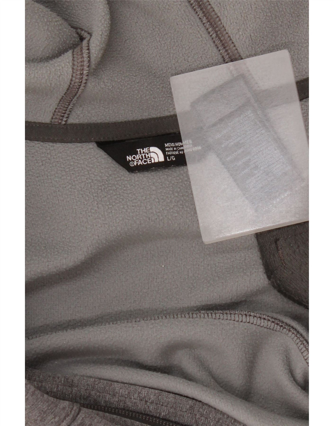 Pulover The North Face pentru bărbați, cu fermoar, poliester mare, gri