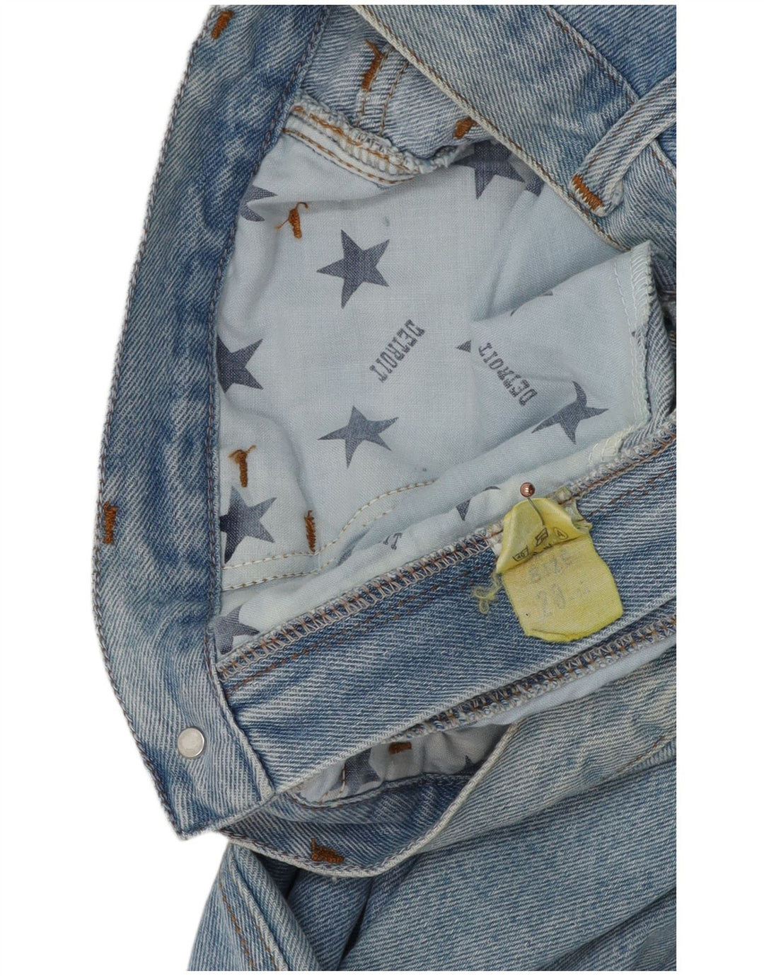 Blugi conici vintage pentru femei cu talie înaltă W28 L30 bumbac albastru