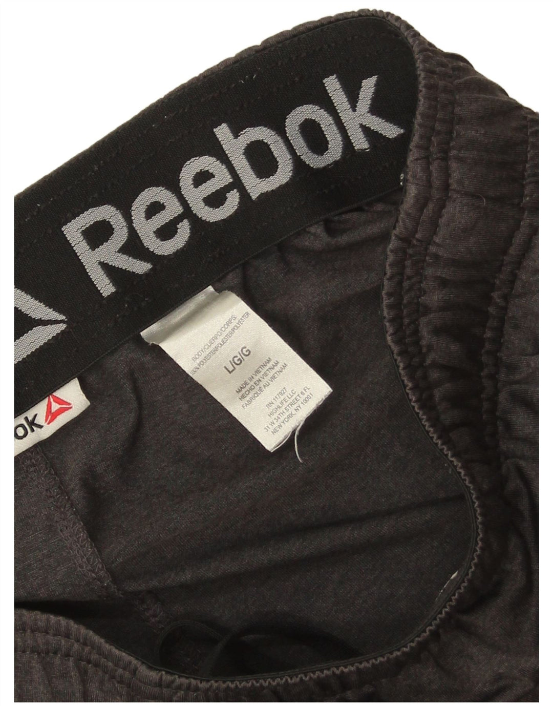 Pantaloni scurți sport Reebok pentru bărbați, mari, gri din poliester