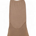 Fusta Maxi tricotată pentru femei Roisin McCarthy Medium W30 Beige Bumbac
