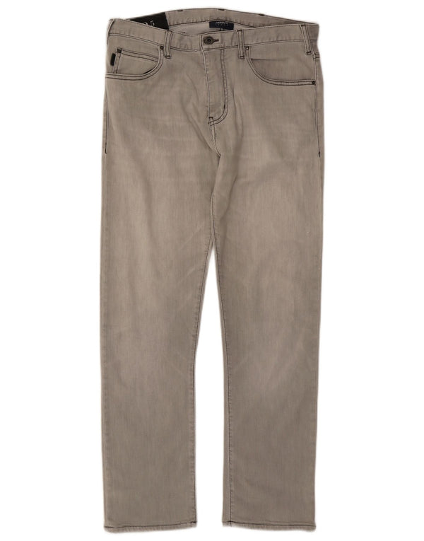 Blugi drepti pentru femei Armani W33 L28 gri