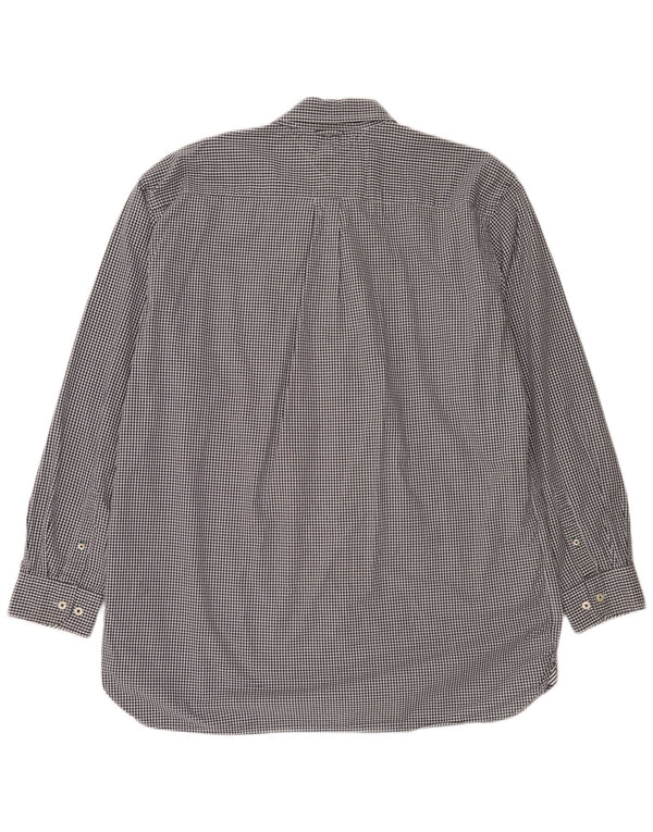 Cămașă pentru bărbați Tommy Hilfiger 2XL, bumbac negru cu carouri