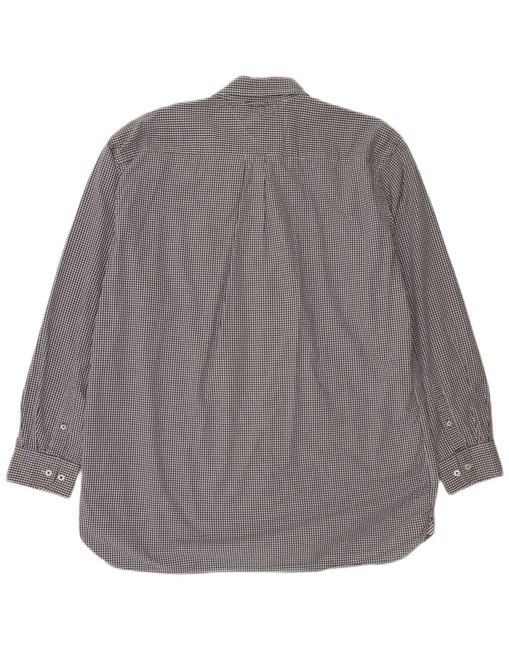 Cămașă pentru bărbați Tommy Hilfiger 2XL, bumbac negru cu carouri
