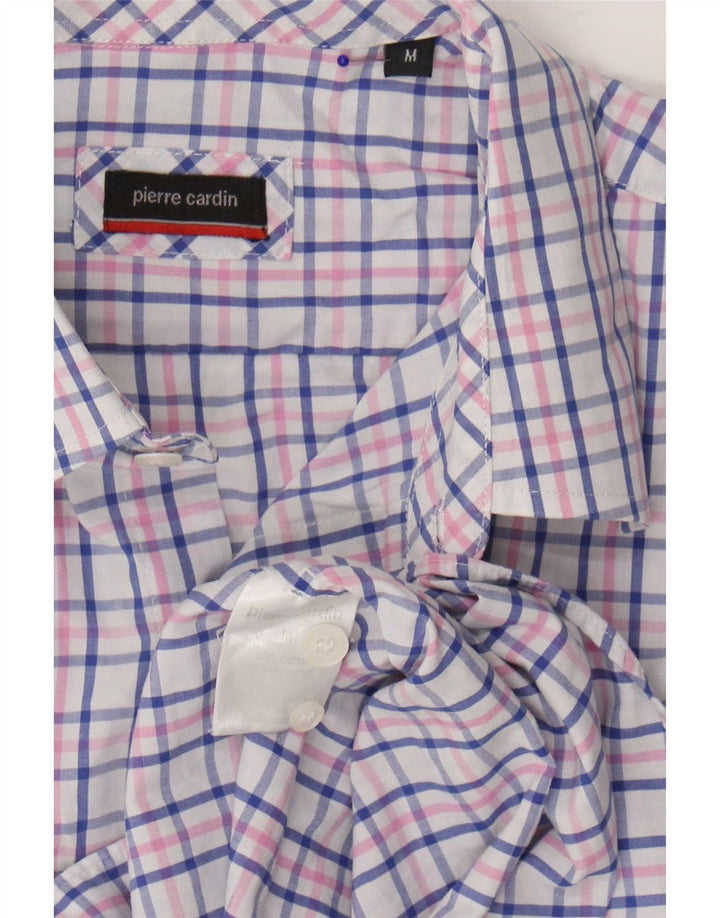 Cămașă pentru bărbați Pierre Cardin, bumbac cu carouri albastru mediu