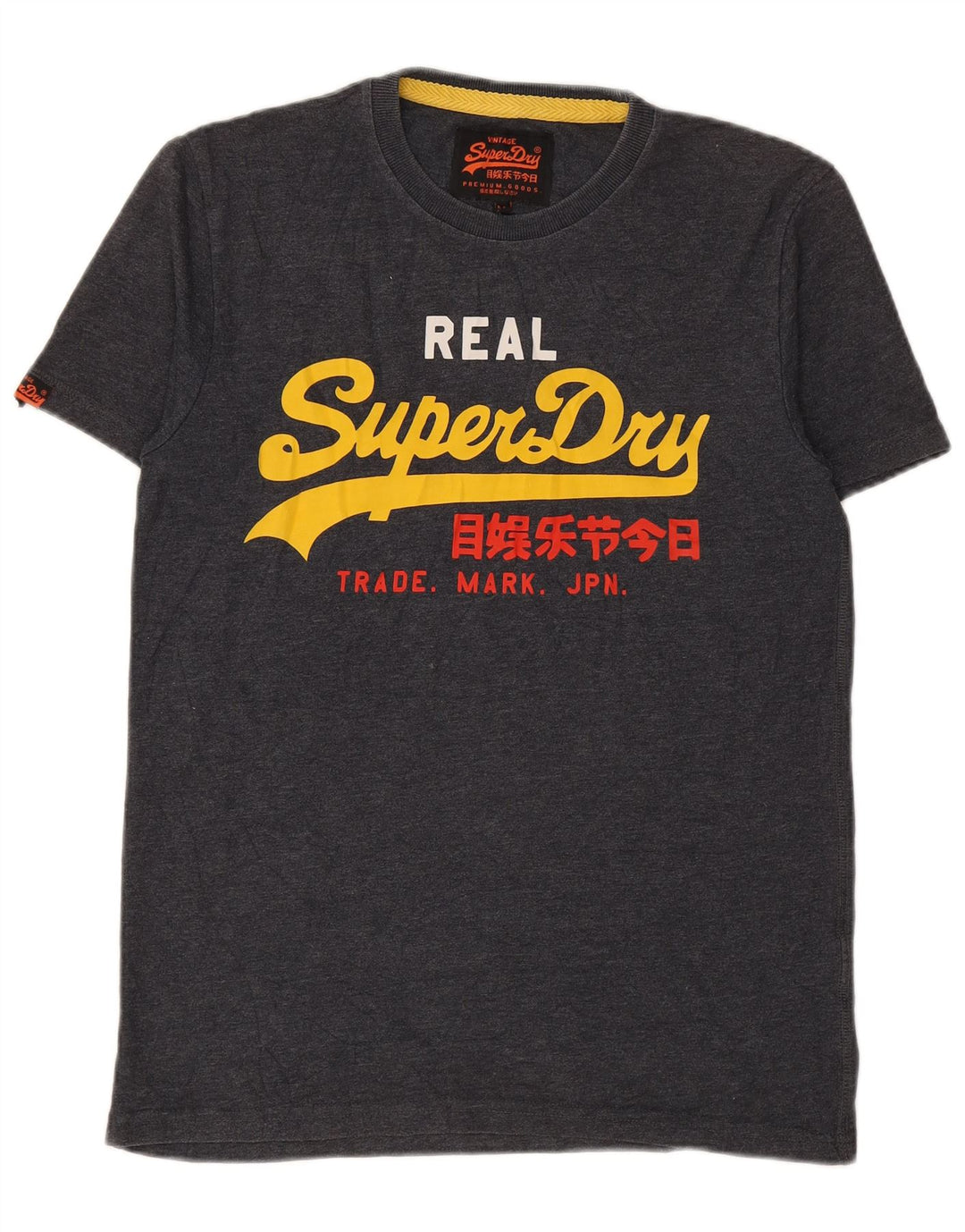 Tricou grafic pentru bărbați SUPERDRY Top din bumbac gri mediu