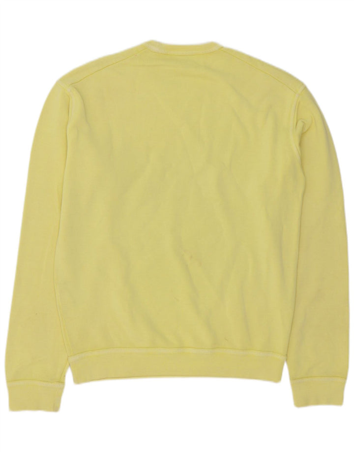 Dsquared2 Pulover grafic pentru bărbați, bumbac mare, galben