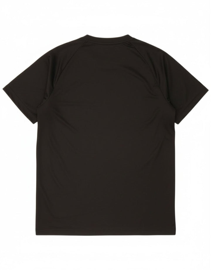 Tricou Adidas Climalite pentru bărbați Top mare din poliester negru