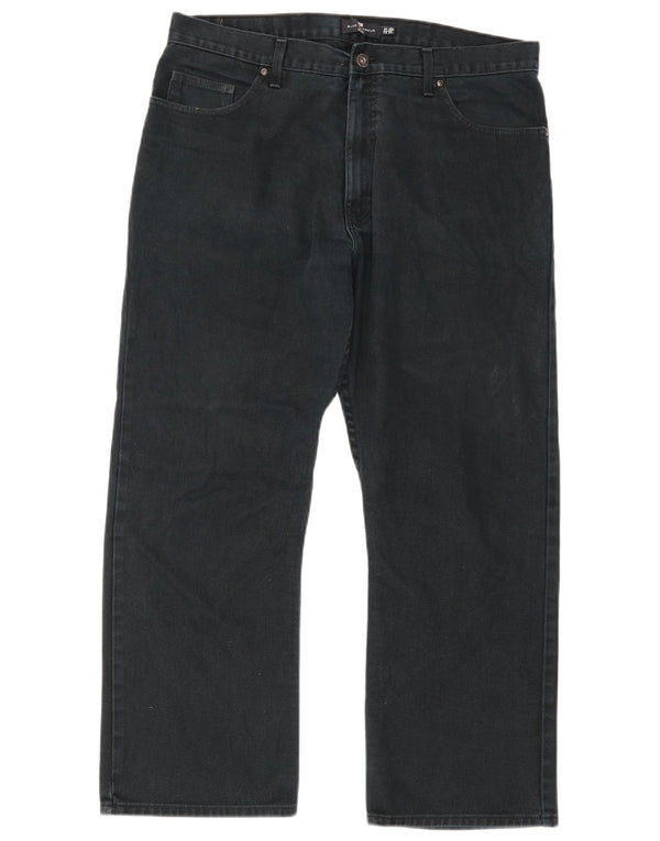 Blugi drepți pentru bărbați Marks & Spencer Blue Harbour W38 L29 bumbac negru