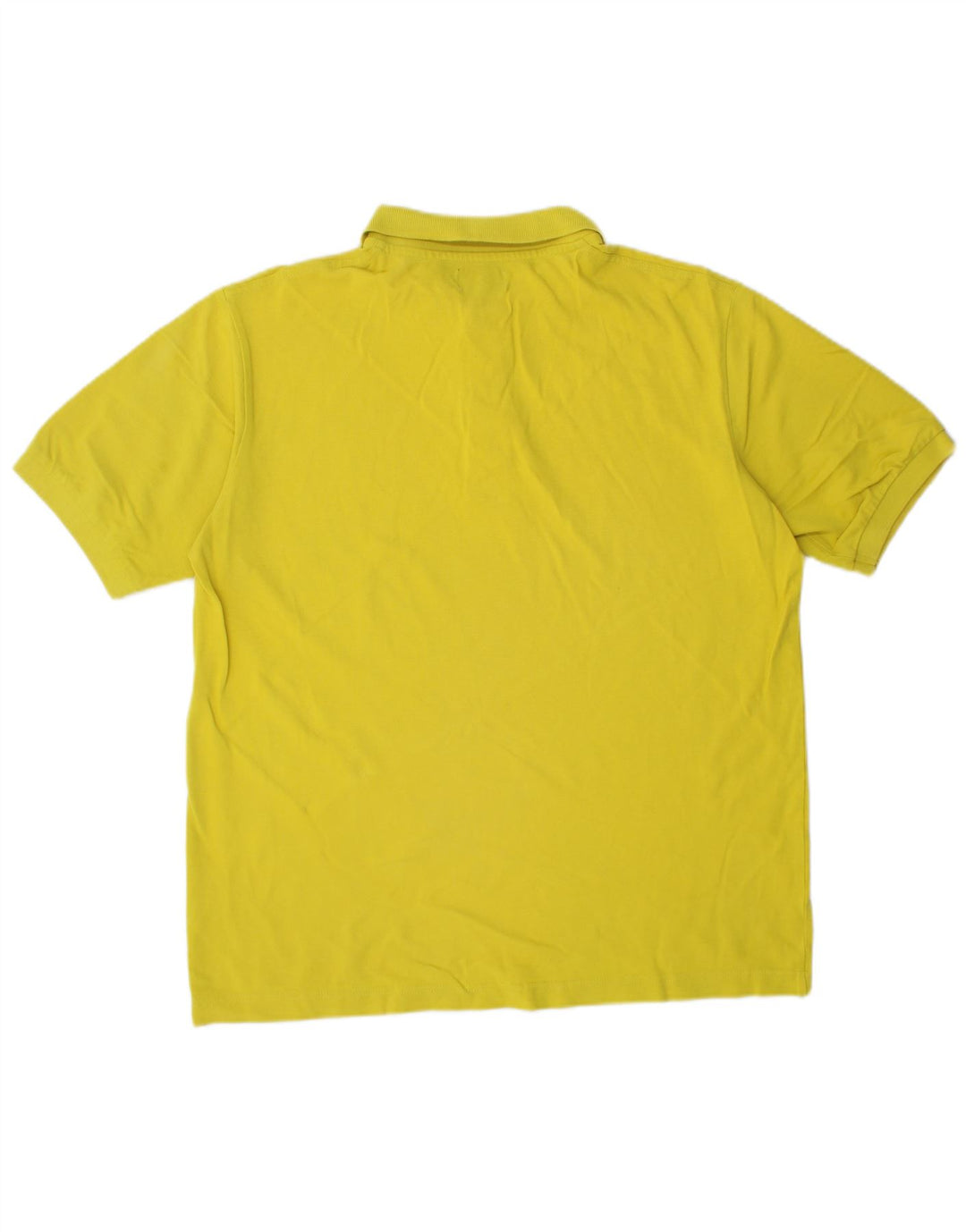 KAPPA Mens Polo Shirt Large Yellow Cotton