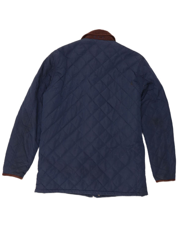 Crew Clothing Jachetă matlasată pentru bărbați UK 38 Medium Bleumarin Colorblock