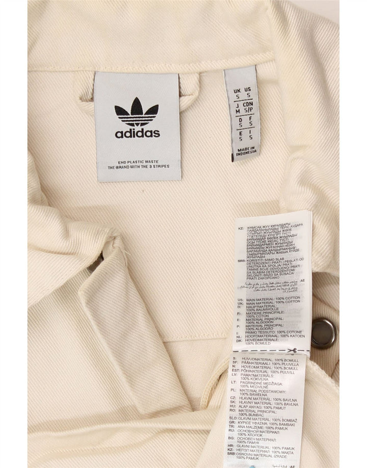 Jachetă Bomber pentru bărbați Adidas UK 36, bumbac alb, mic