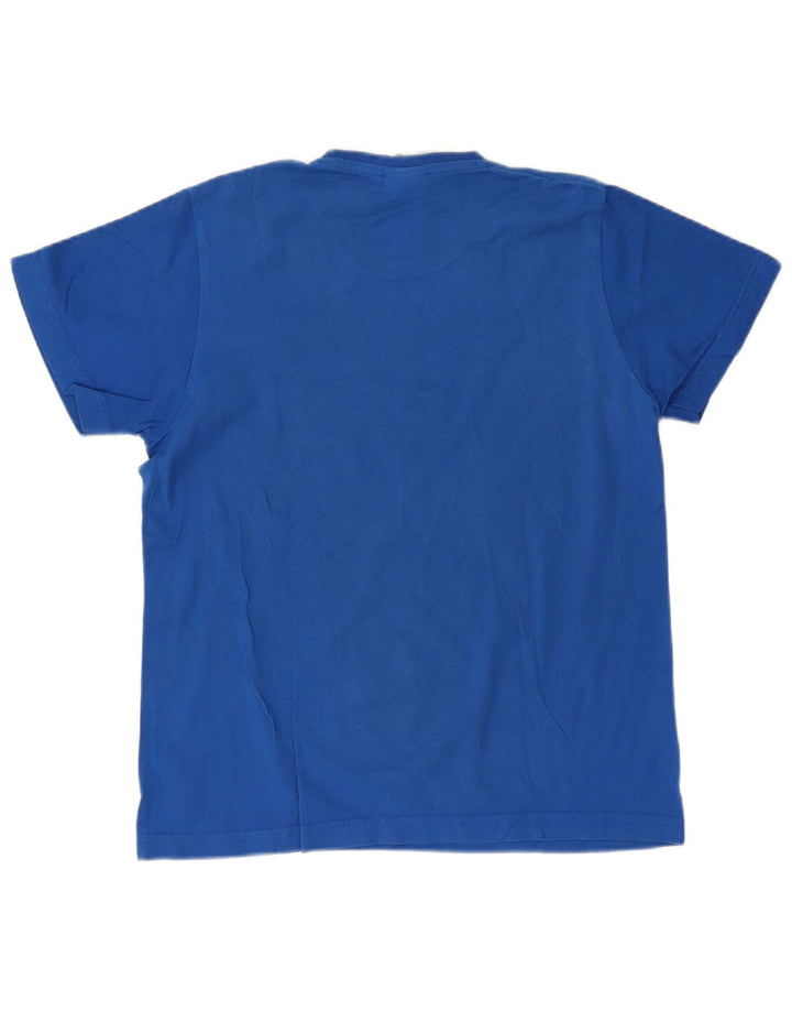 Tricou grafic pentru bărbați Adidas Top, bumbac albastru mediu