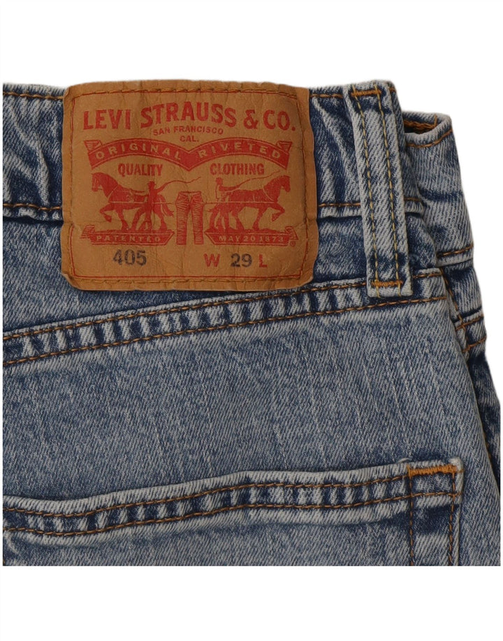 Pantaloni scurți Levi's 405 Denim W29 Small Blue Bumbac