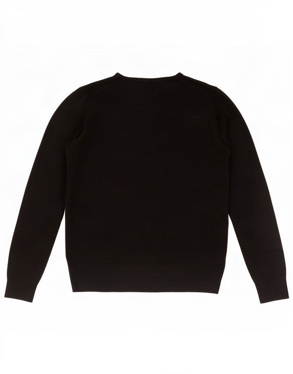Pulover pentru femei Marks & Spencer cu decolteu triplu UK 14, mare, negru, acrilic