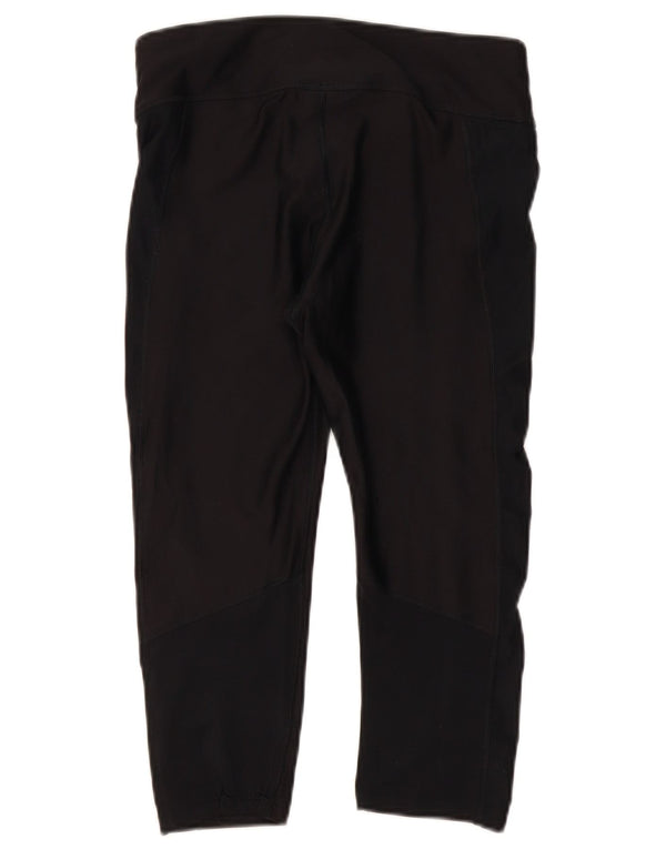 Leggings Capri Under Armour pentru femei Heat Gear UK 12 Poliester mediu negru