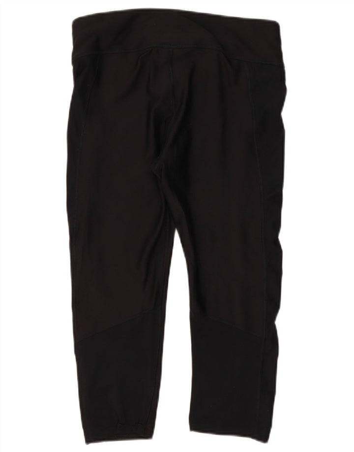 Leggings Capri Under Armour pentru femei Heat Gear UK 12 Poliester mediu negru