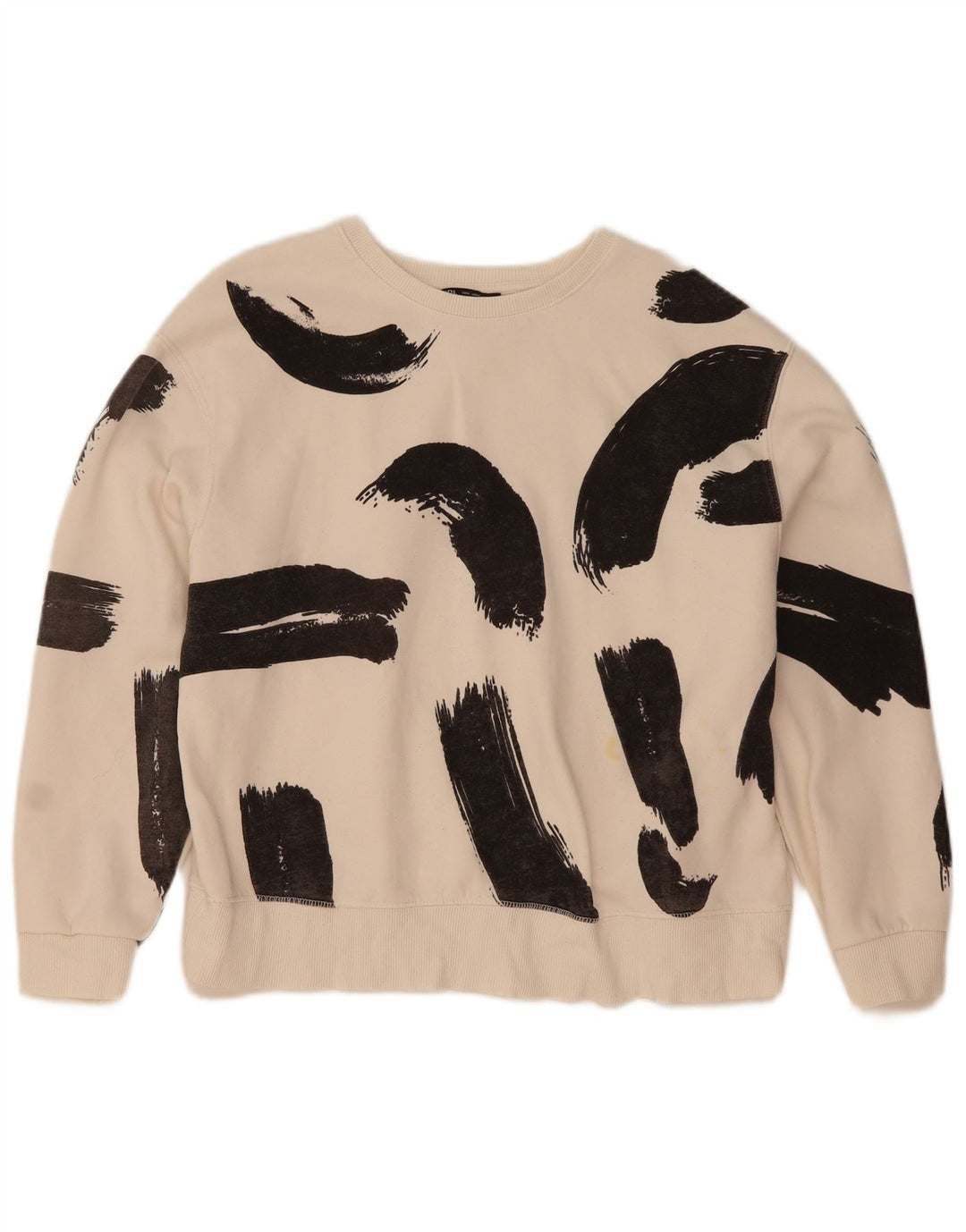 Pulover crop pentru femei Zara UK 14 Medium White Colorblock