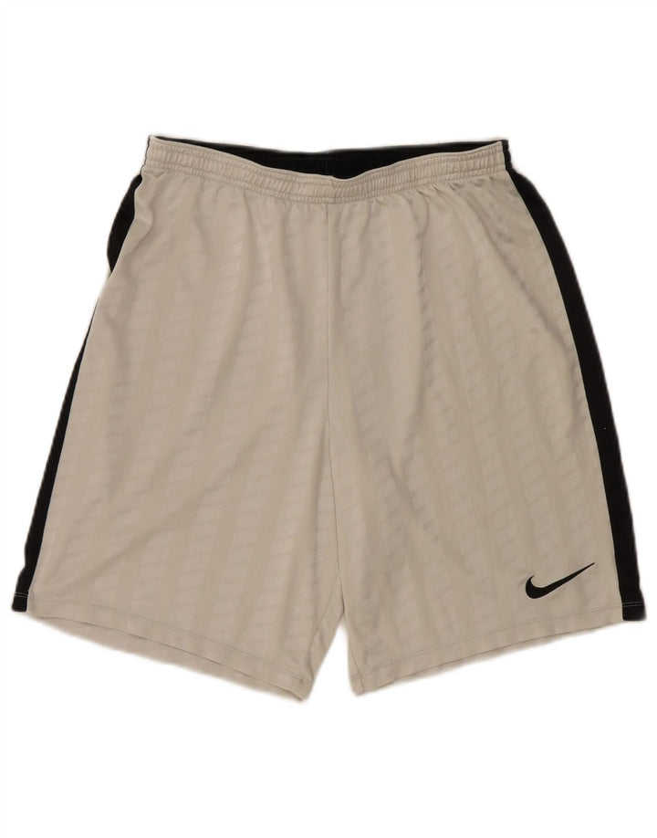 Pantaloni scurți sport Nike Dri Fit pentru bărbați, mari, alb, din poliester