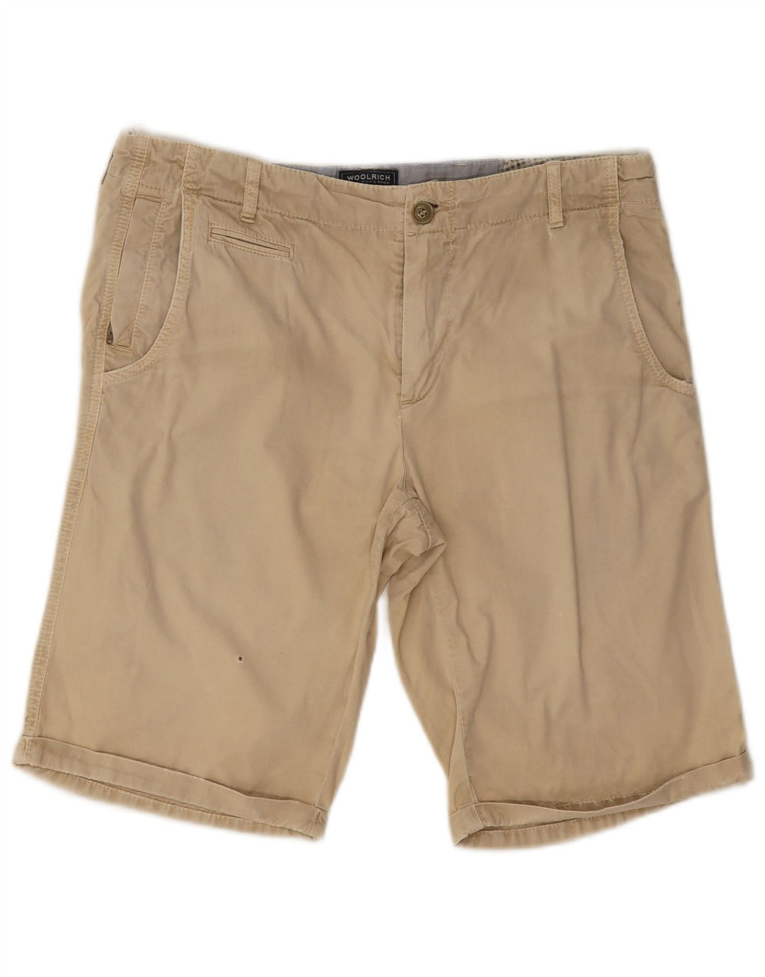 Pantaloni scurți chino pentru bărbați Woolrich W34, mare, bej, bumbac