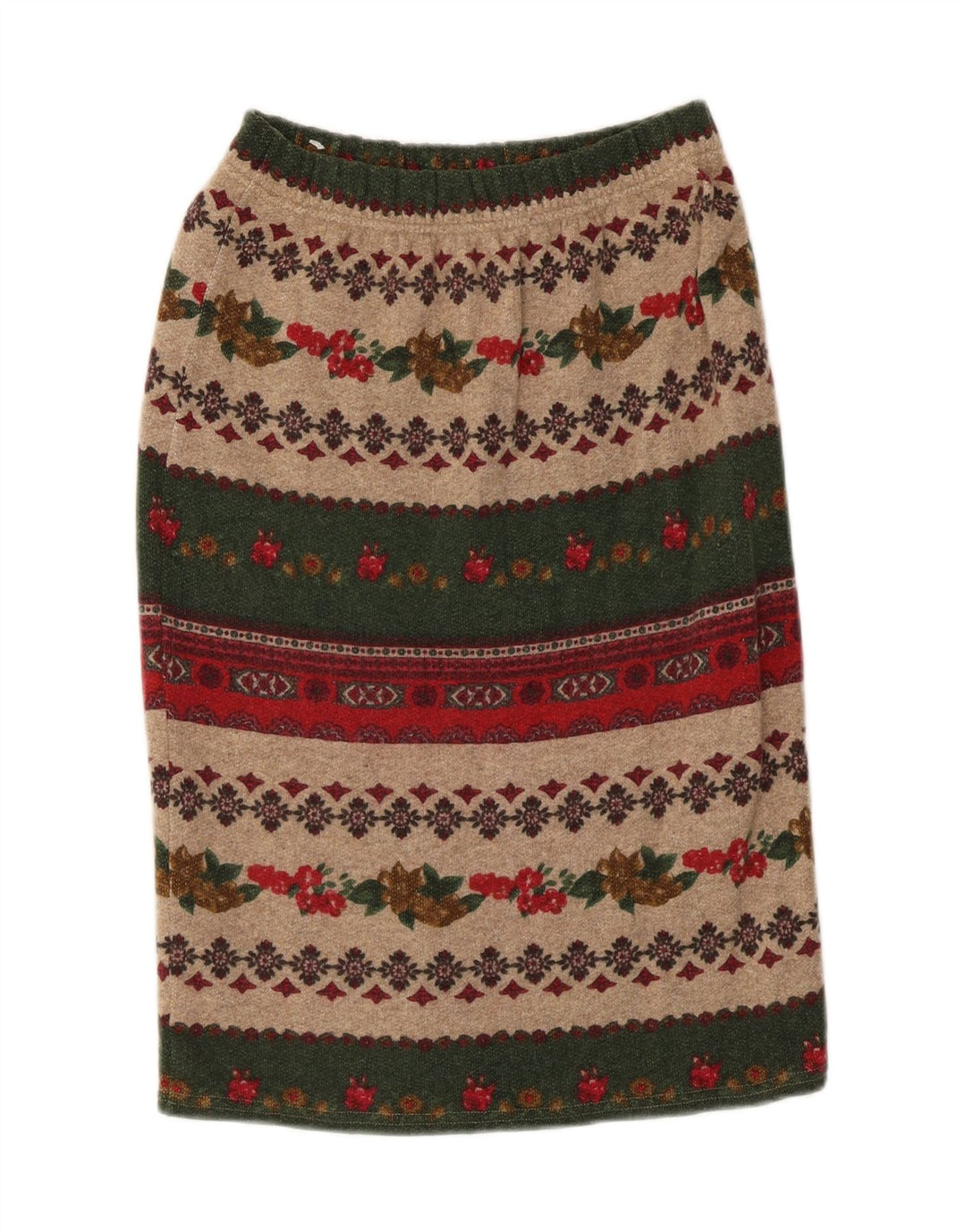 FORT & MADOX Womens Straight Skirt W32 Large  Multicoloured Colourblock Vintage Fort & Madox and Second-Hand Fort & Madox from Messina Hembry 