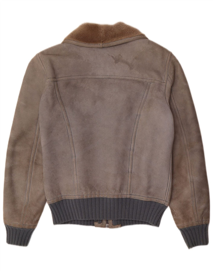Jachetă din shearling pentru bărbați VINTAGE IT 48 Medium Grey Shearling