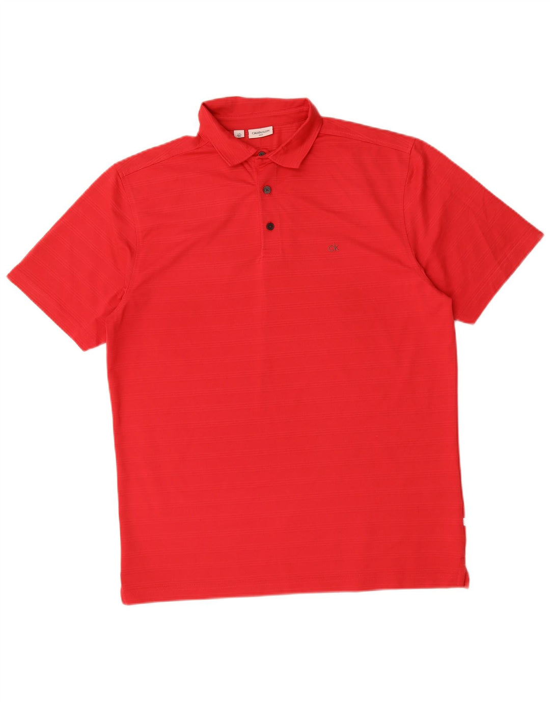 Cămașă polo Calvin Klein pentru bărbați din poliester roșu mare