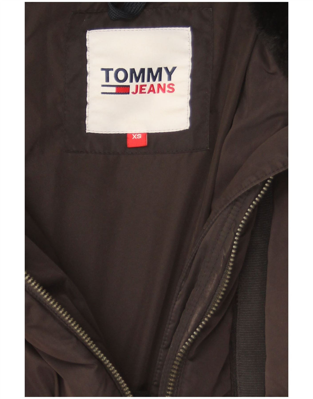 Jachetă căptușită supradimensionată pentru femei Tommy Hilfiger UK 6 XS poliamidă gri