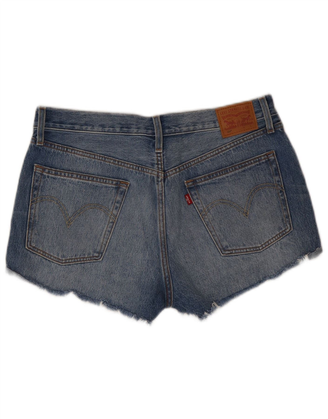 Pantaloni scurți din blugi 501 pentru femei LEVI'S W30 bumbac albastru mediu