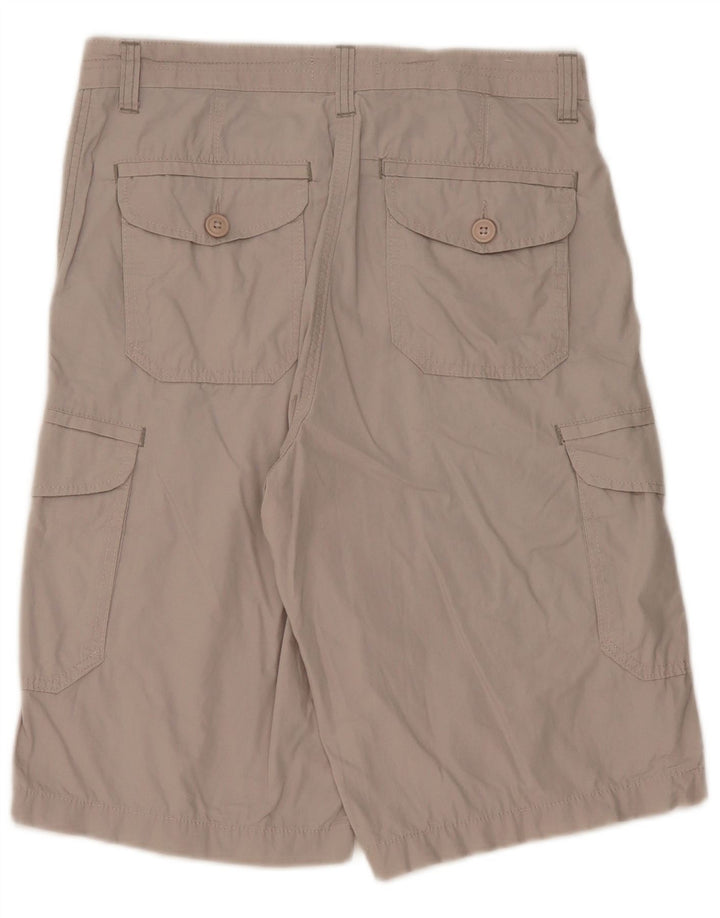 MARKS & SPENCER Pantaloni scurți cargo pentru bărbați W32, bumbac gri mediu