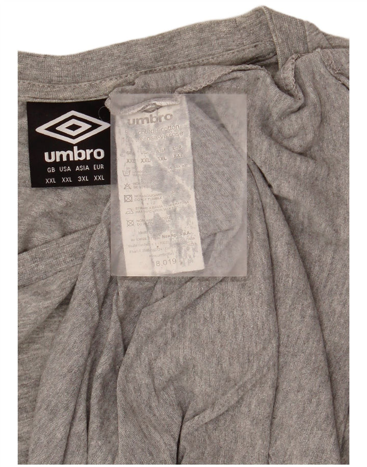 UMBRO Tricou Bărbați Top 2XL Bumbac Gri