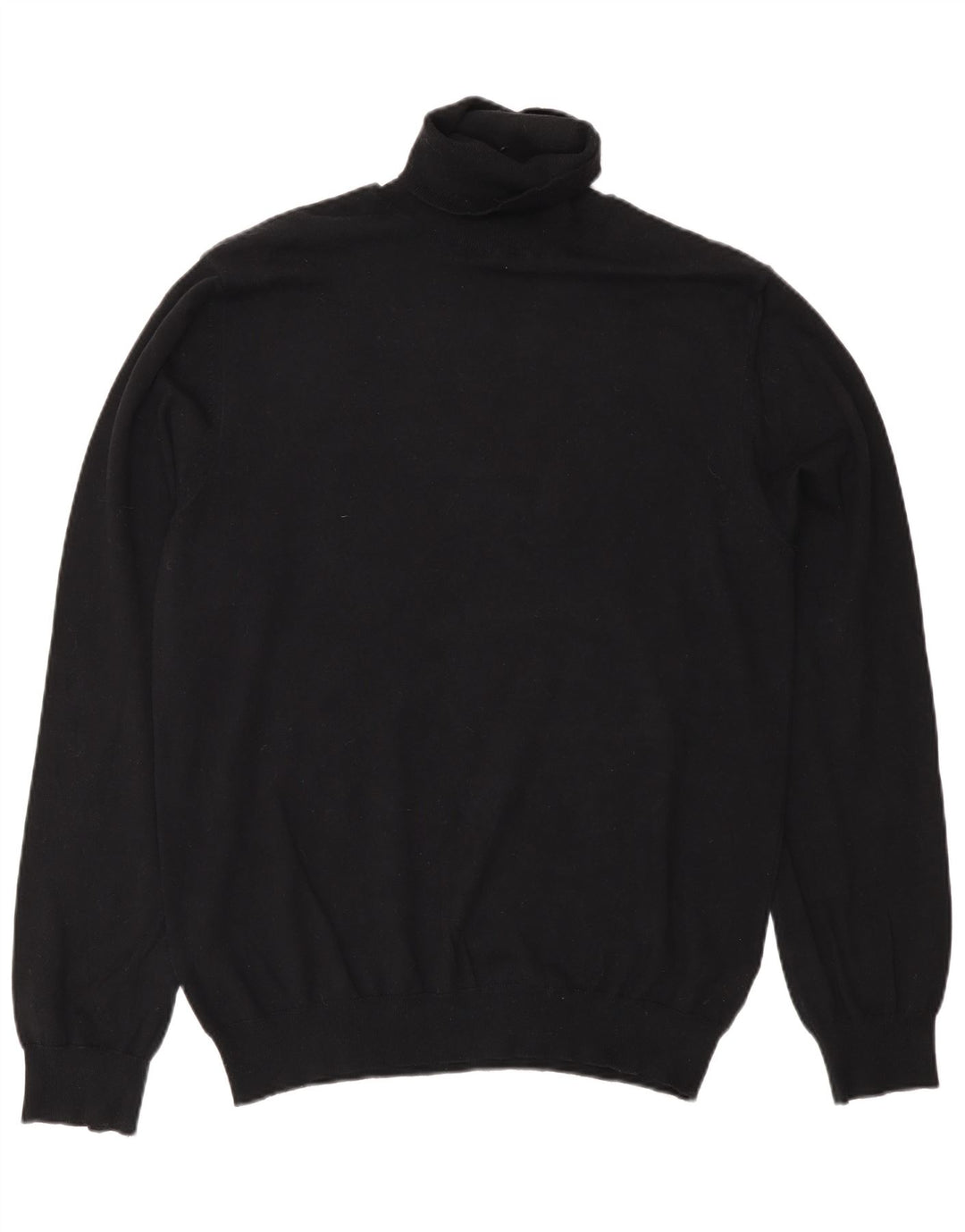French Connection Pulover cu gât rulat pentru femei UK 14 Bumbac mediu negru