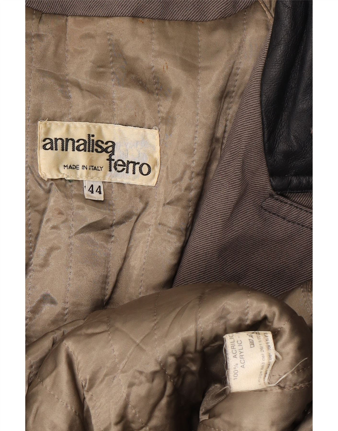 ANNALISA FERRO Palton pentru femei IT 44 Medium Gri Acrilic