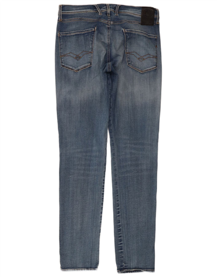 Replay blugi slim pentru femei W30 L32 bumbac albastru