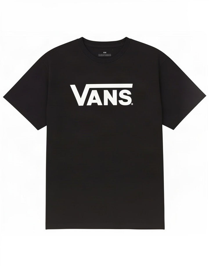 Tricou grafic Vans pentru bărbați Top mediu din bumbac negru