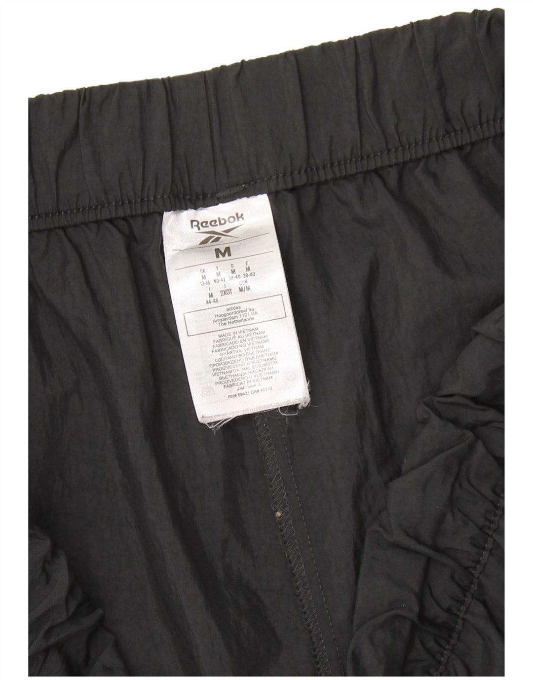 Pantaloni de trening pentru femei REEBOK Pantaloni de jogging UK 12/14 Nylon mediu negru
