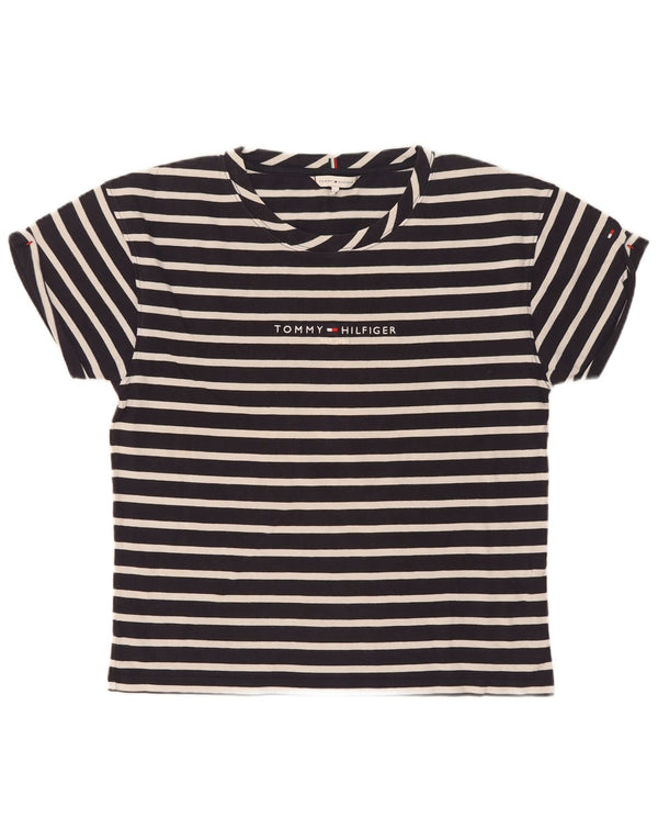 Tricou pentru femei Tommy Hilfiger Top UK 14 Medium Bleumarin cu dungi