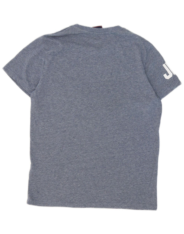 Tricou grafic pentru bărbați Superdry Top XL Bumbac cu pete albastre