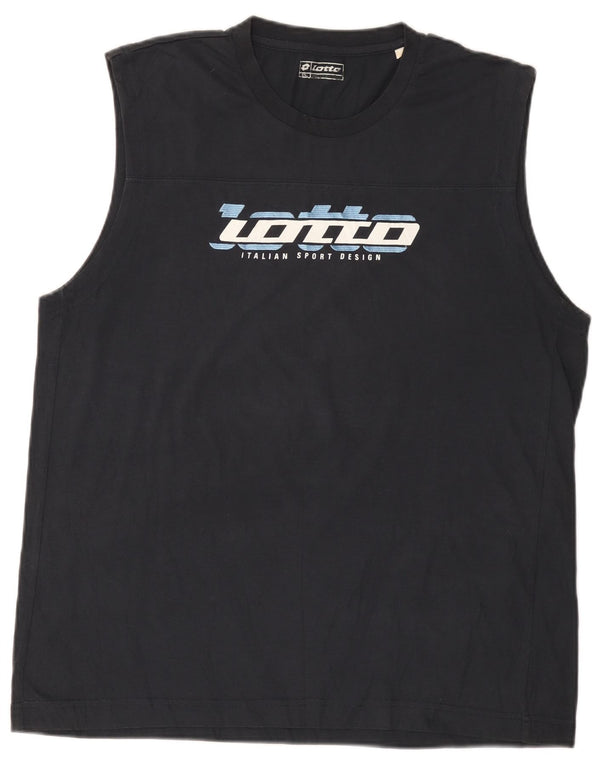 Top cu vestă grafică pentru bărbați Lotto 2XL bleumarin