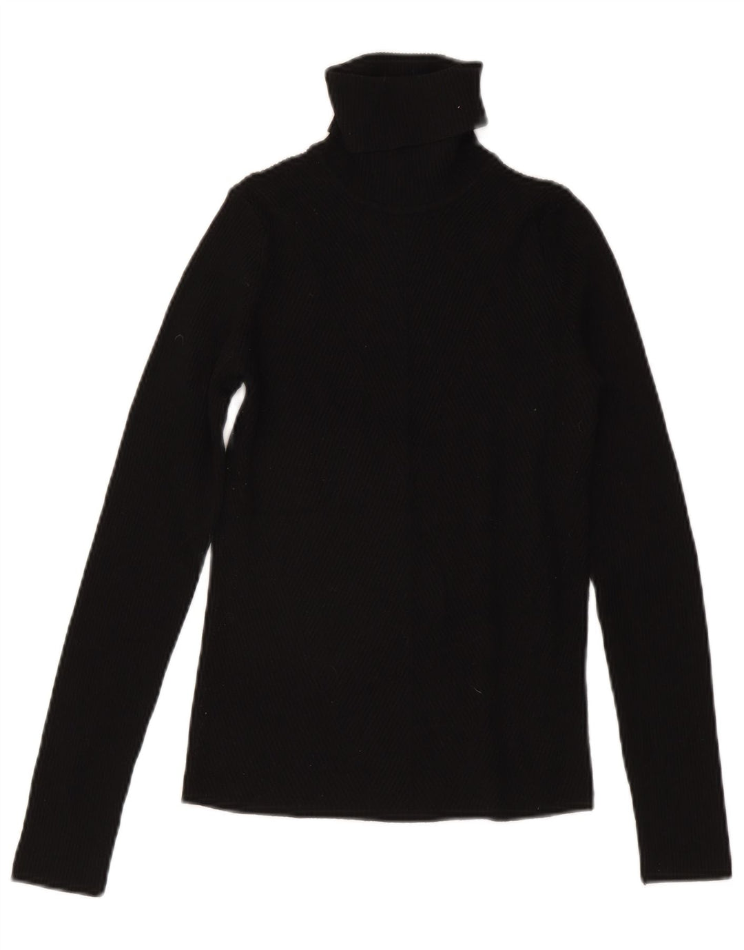 Bluză pentru femei Zara cu gât rulat Top UK 12 Medium Black Viscose
