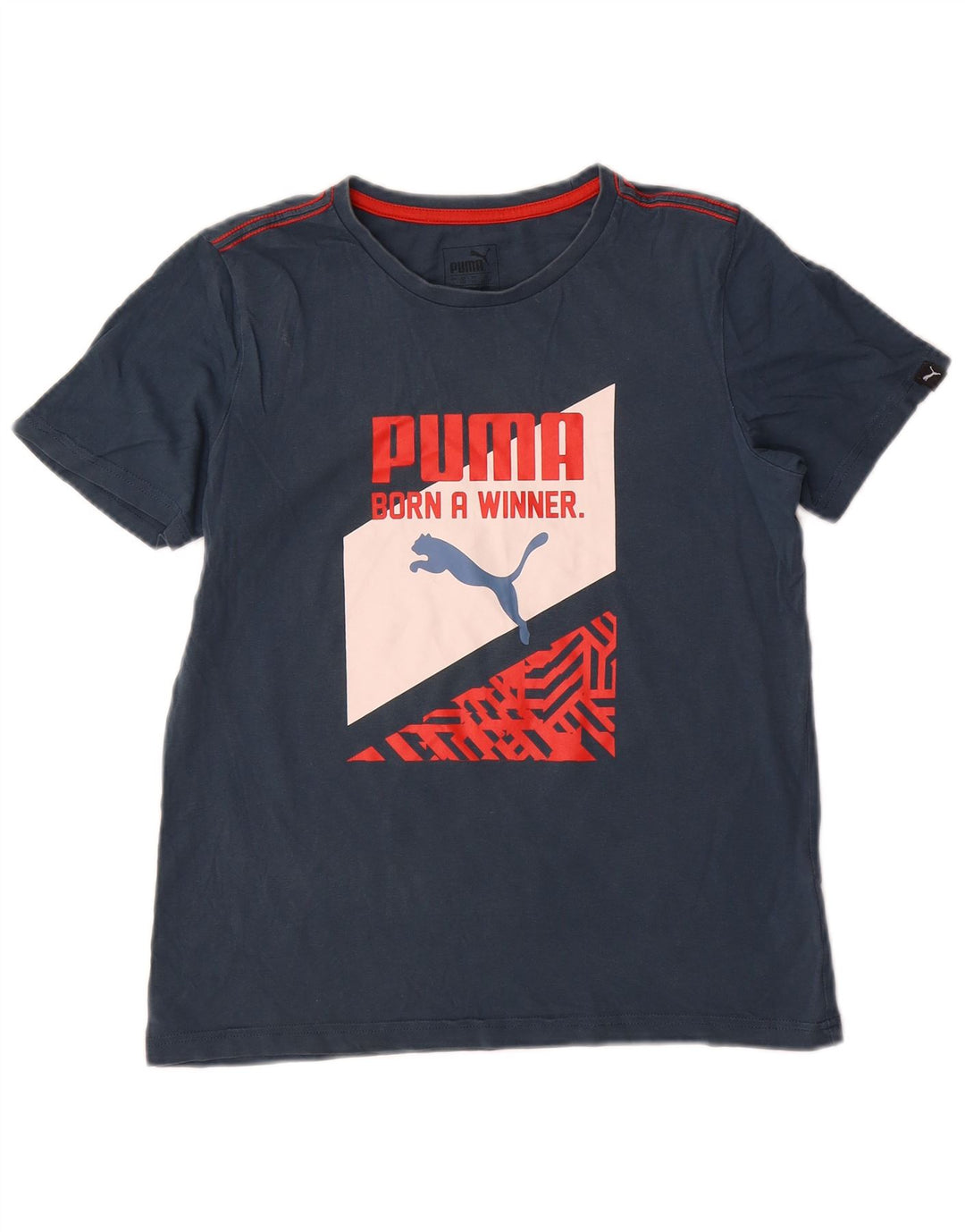 Tricou grafic PUMA pentru băieți Top 11-12 ani bleumarin