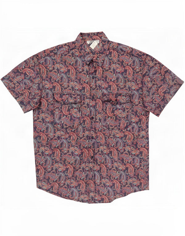 Cămașă cu mânecă scurtă Marnie West pentru bărbați, 2XL, mătase cachetălă multicoloră
