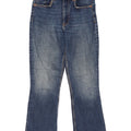 Blugi Zara Femei Crop Bootcut EU 38 Mici W28 L25 Albastru