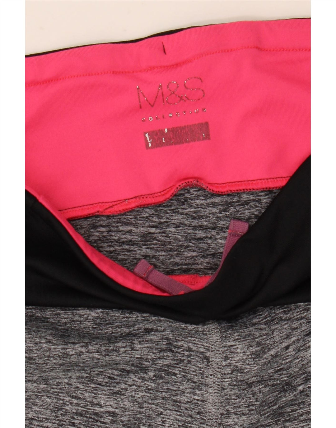MARKS & SPENCER Colanți Capri pentru Femei, Mărimea UK 10, Mic, Colorblock Gri