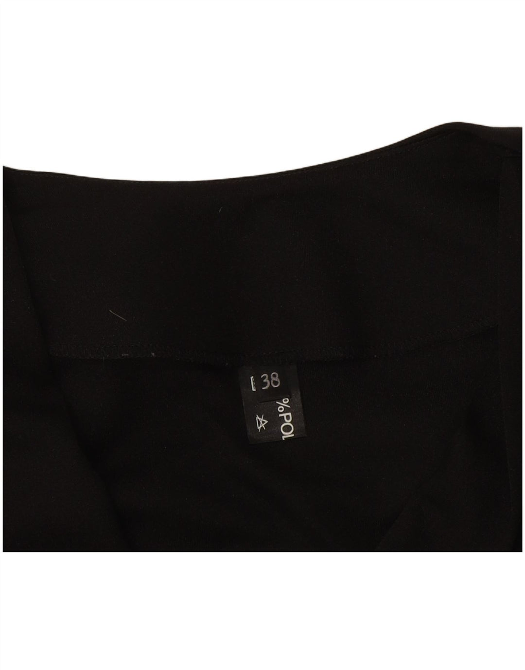 Bluză Vintage cu mânecă lungă pentru femei Top IT 38 XS Poliester negru