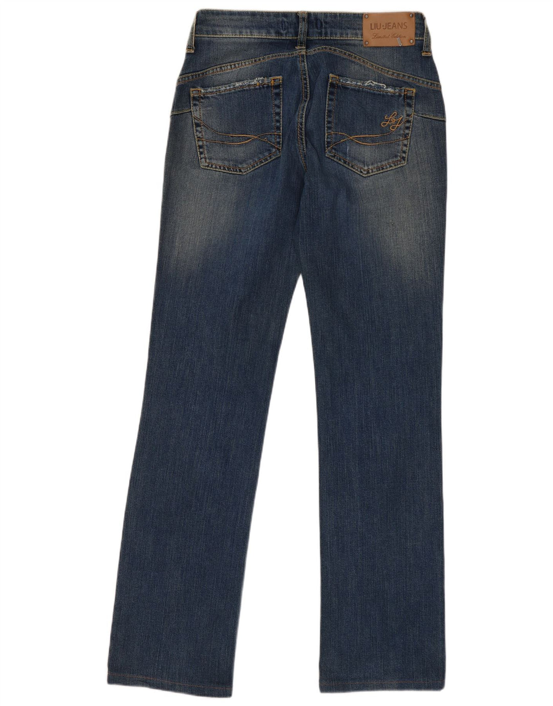 Blugi slim pentru femei LIU JO Distressed Slim W28 L31 Blue Bumbac